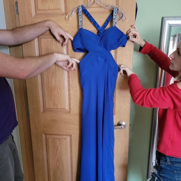 Formalities Blue Prom Dress  - Picture 1 of 5